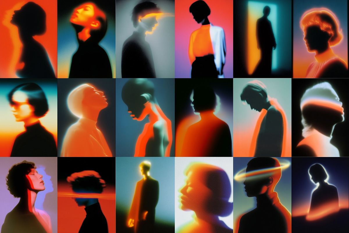 Aesthetic Dreamlike Silhouettes, a Person Illustration by HipFonts (Photo 8 of 11)