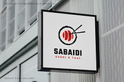 Sabaidi Sushi x Thai Logo Template, a Branding & Logo Template by Nowshinz Shoma (Thumbnail 3 of 3)