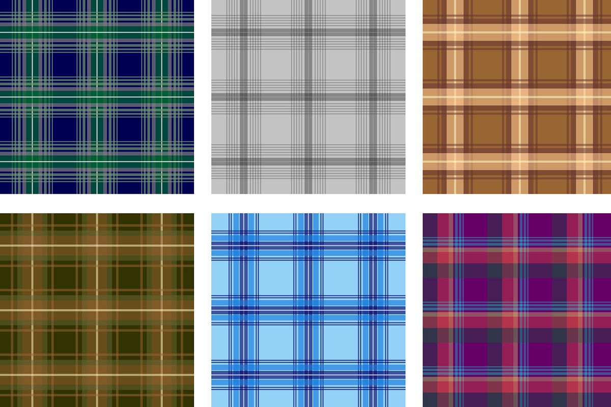 seamless plaid flannel pattern, a Pattern Graphic by Brainware Graphic (Photo 7 of 9)
