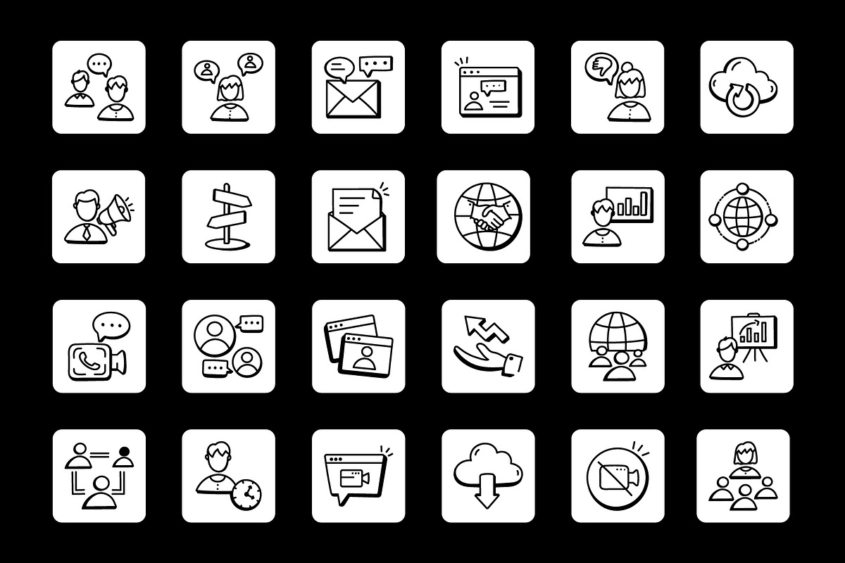 Meeting and Discussion, an Outline Icon by Brickclay (Photo 6 of 8)