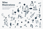 Wine vector Illustrations, a Food Illustration by dicreate (Thumbnail 2 of 8)