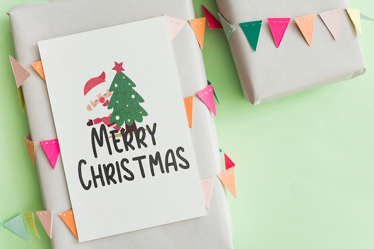 Christmas greeting Templates, a Branding & Logo Template by BearyType Studio (Photo 4 of 12)