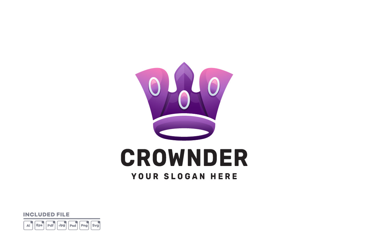 Crown Gradient Logo Design, a Branding & Logo Template by yuanesei