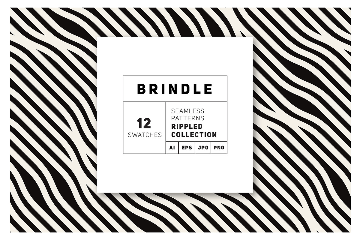 Brindle Seamless Patterns Set, a Pattern Graphic by Curly_Pat (Photo 1 of 6)