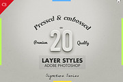 20 Best Pressed & Embossed Styles, a Layer Style Add-On by Premium Adobe Add-Ons (Thumbnail 1 of 5)