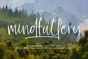 Mindfullery Handwritten Script, a Handwritten Font by operatype.co (Thumbnail 1 of 15)