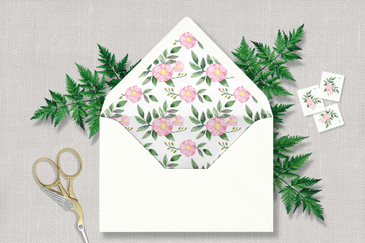 Rose Hip Watercolor Wedding Suite, an Invitation Template by Love Design (Photo 11 of 14)