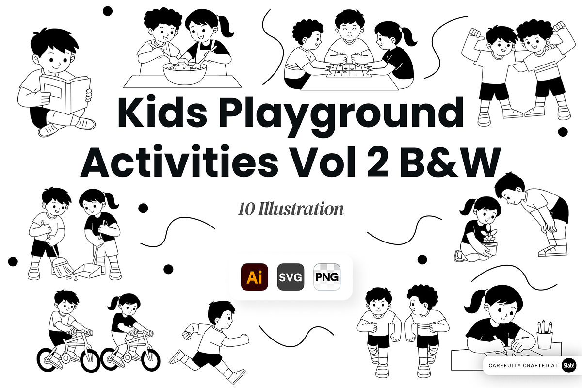 Kids Playground Activities Vol. 2, a Person Illustration by SLAB! Design (Photo 1 of 3)