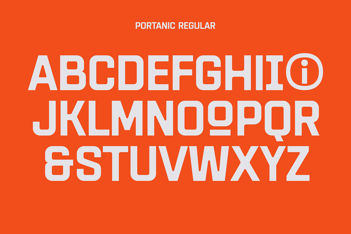 HF Portanic Typeface, a Sans Serif Font by 24Design Studios (Photo 7 of 9)