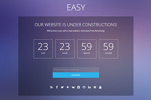 Easy - One Page Landing Page