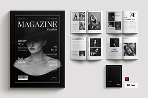 Fashion Magazine Template, a Magazine Template by Cleffon_Graphic_Studio