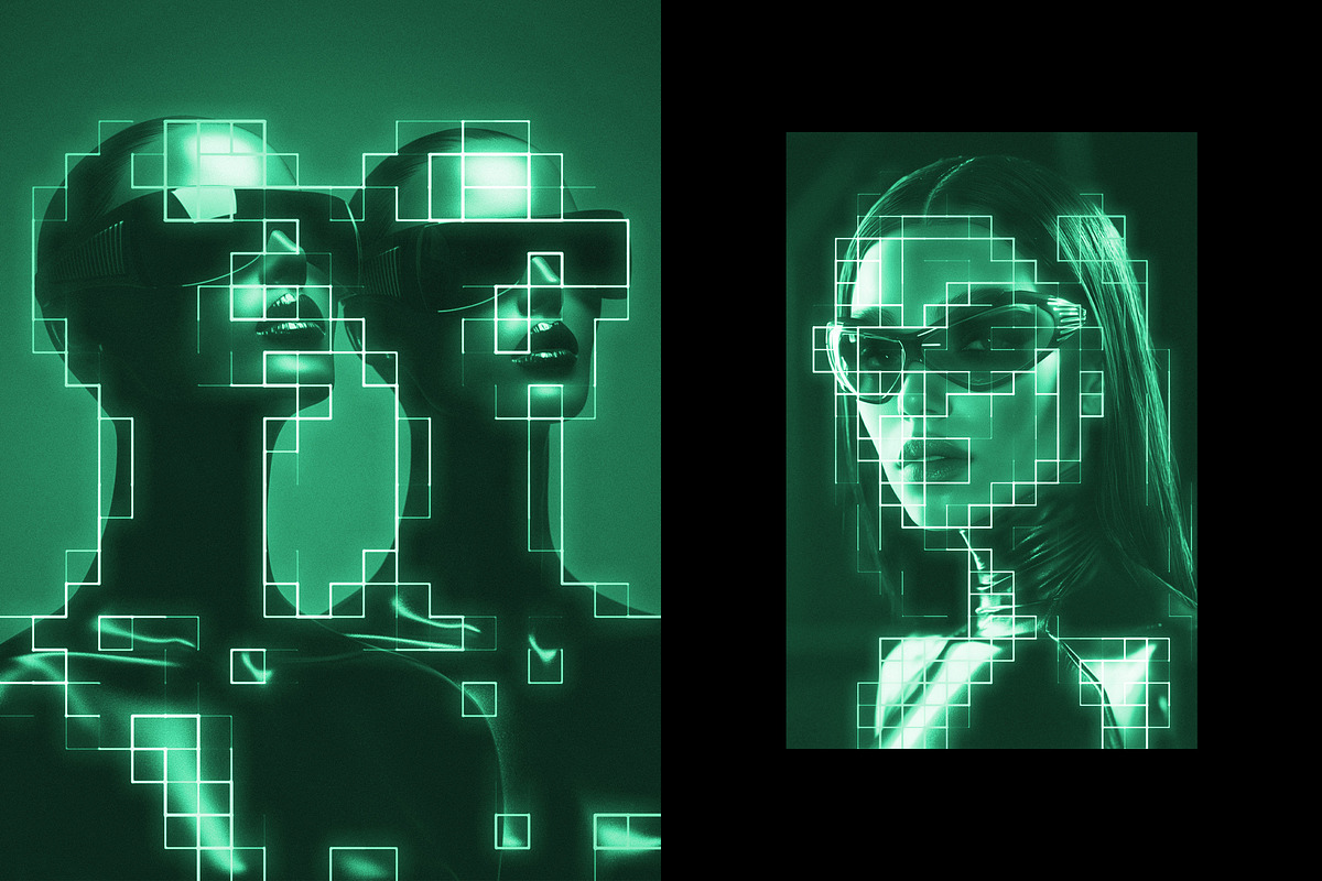 Green Matrix Poster Effect, a Layer Style Add-On by Design Squad