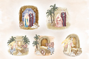 Christmas Holy Night Nativity Scene, an Illustration by PawGraphic (Thumbnail 4 of 10)