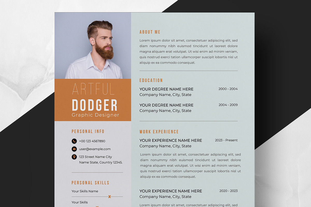 Modern Layout for Innovative Careers, a Resume Template by ResumeInventor (Photo 1 of 6)
