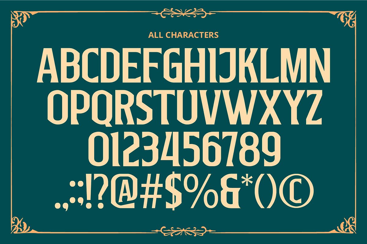 Cloresta, a Symbol Font by Vintage Division (Photo 12 of 15)