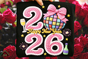 Faux Yarn Happy New Year 2026 PNG, an Illustration by Craft Nest (Thumbnail 6 of 8)