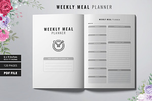 Weekly Meal Planner KDP Interior