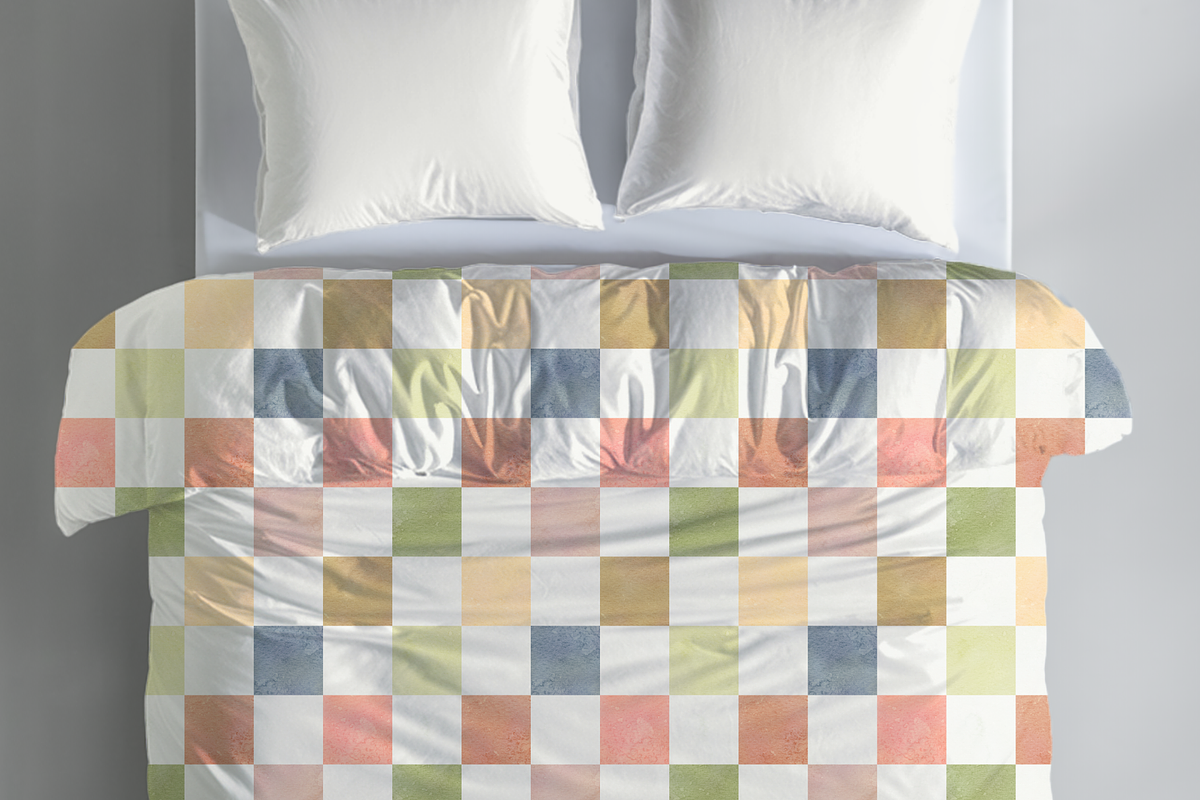 Soft Pastel Grid Seamless Pattern, a Pattern Graphic by OwlAndFern (Photo 8 of 13)