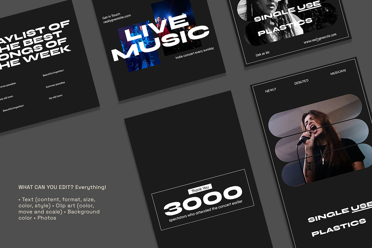 Hertz Music Instagram Template | PSD, a Social Media Template by Azruca (Photo 3 of 8)