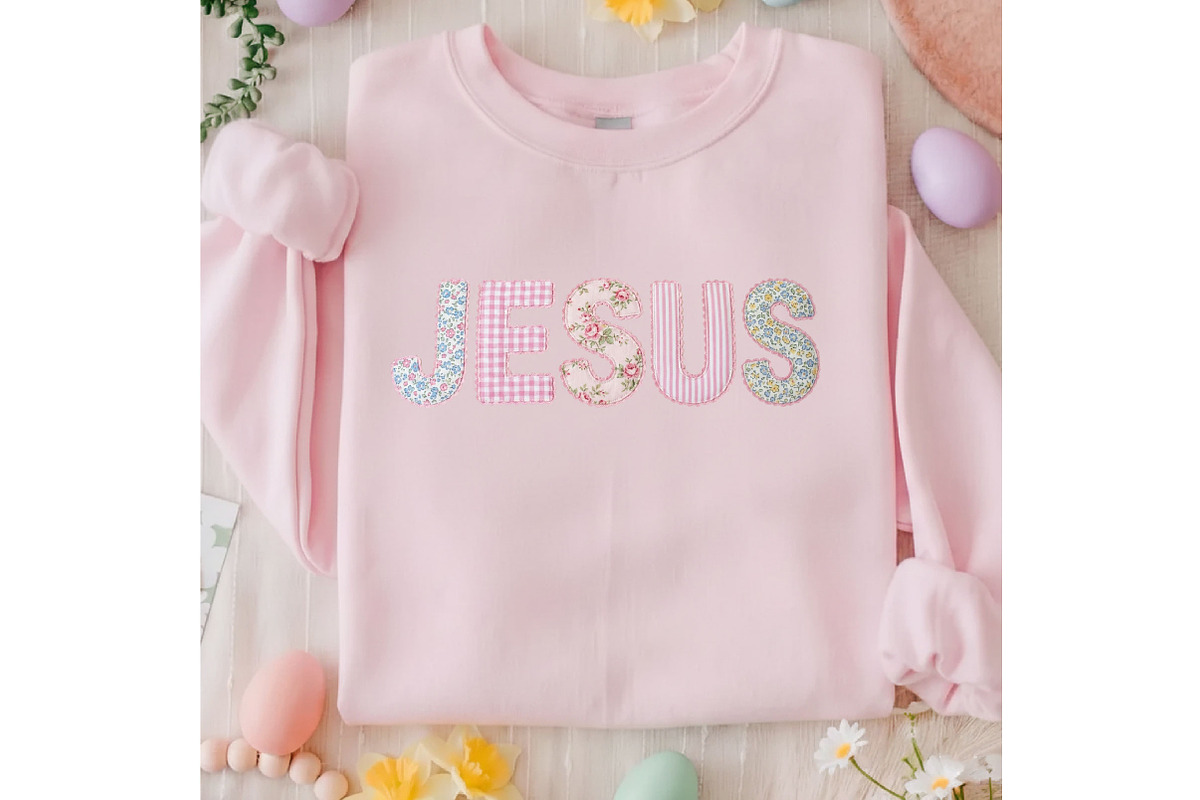 Jesus Pink Lace Varsity PNG,Floral, an Illustration by Designking (Photo 5 of 6)