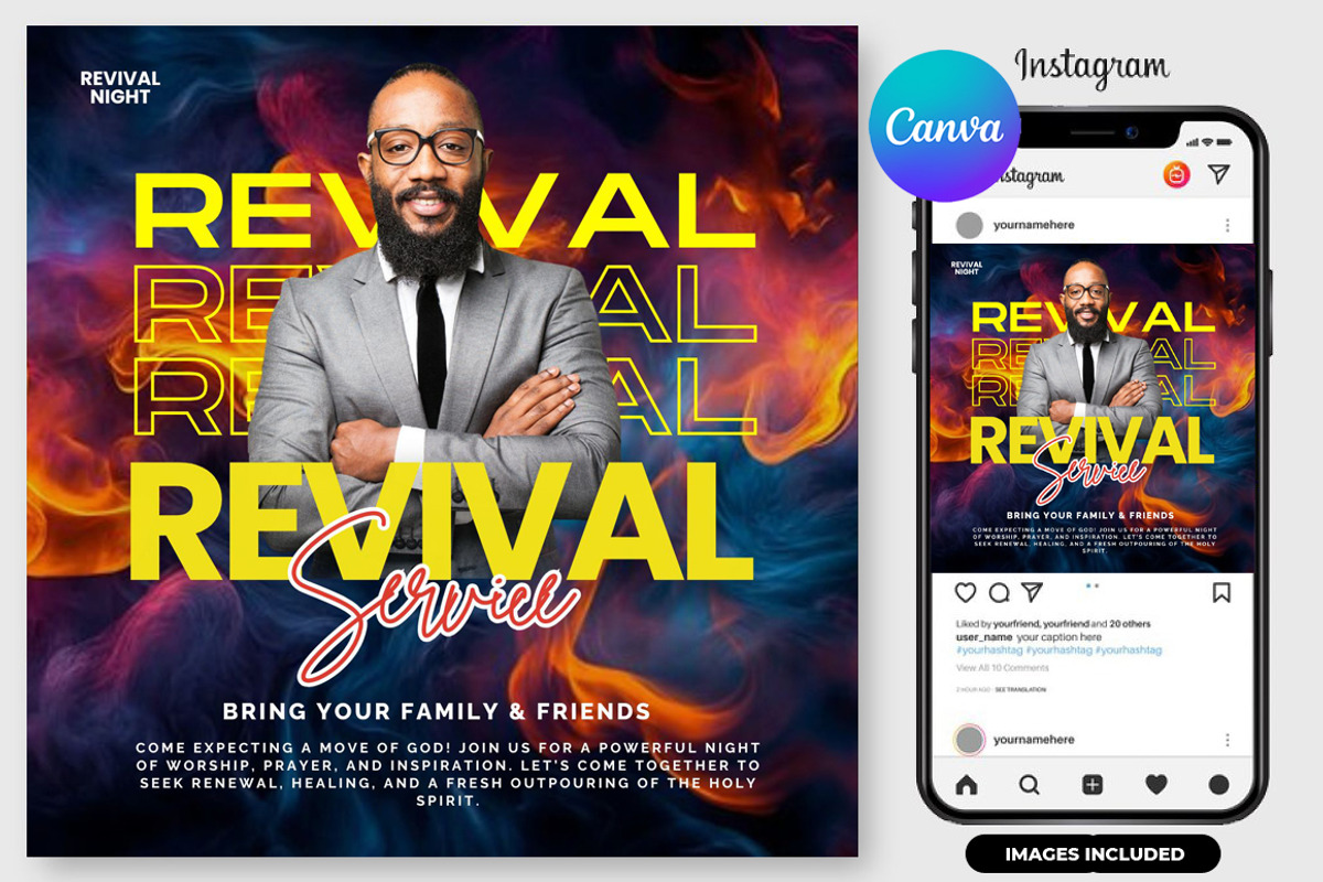 10 Church Flyers Bundle | Canva, a Graphic by graphicforest (Photo 10 of 12)