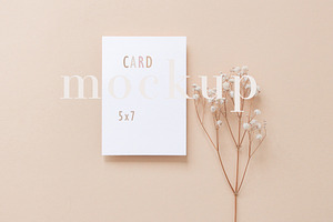 Card Mockup 5x7 Card Digital Mockup