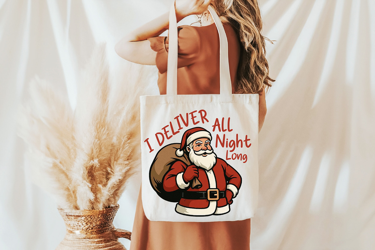 Funny Santa Claus I Deliver All PNG, an Illustration by Daily.Designs (Photo 4 of 5)