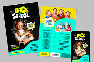 Back To School Flyer & Social Media, a Templates & Theme by McLittle Stock