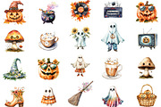Retro Fall Halloween PNG Clipart, an Illustration by Designking (Thumbnail 3 of 4)