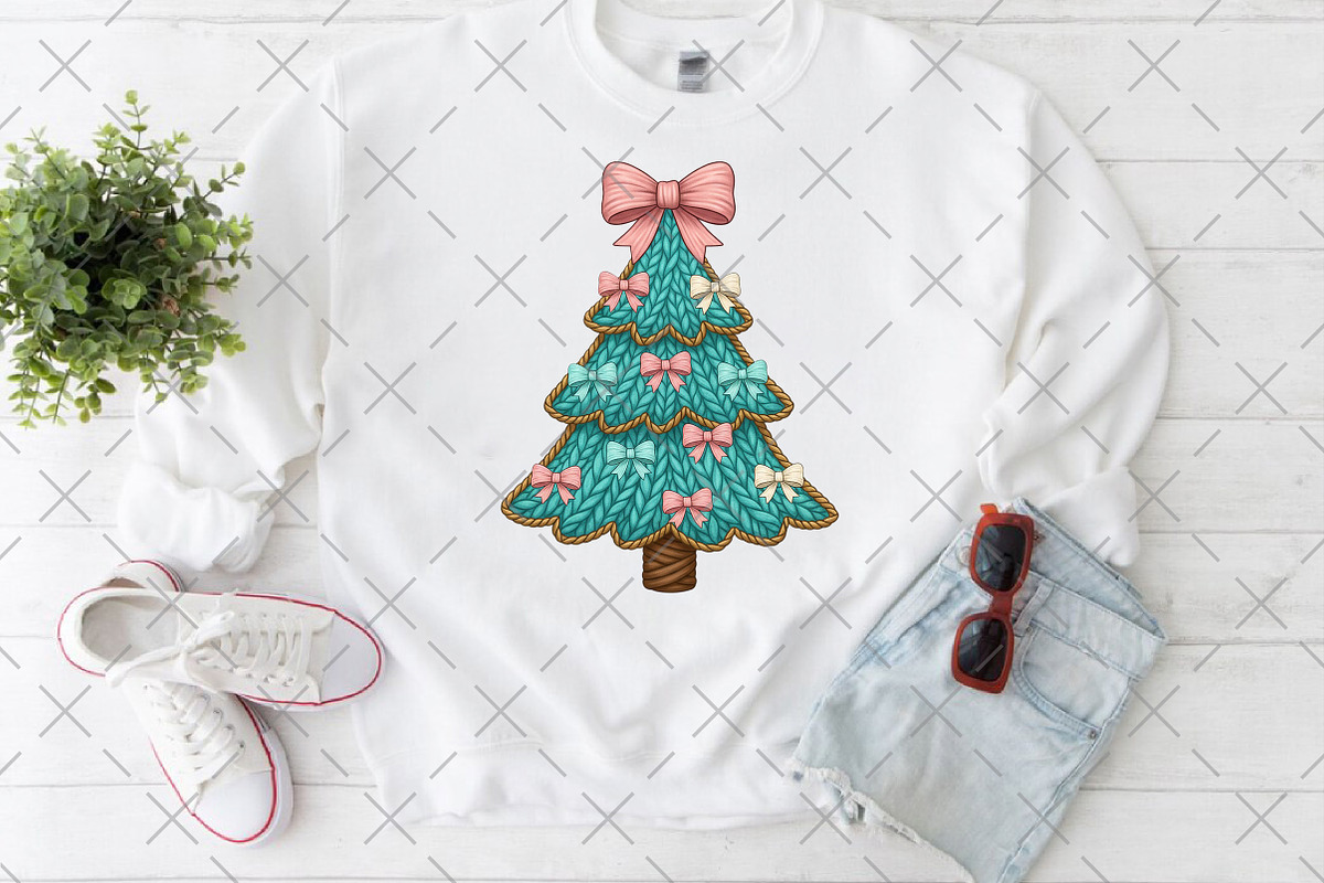 Coquette Crochet Yarn Christmas Tree, an Illustration by Craft Nest (Photo 4 of 6)