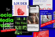LOUDER - Urban Social Media Brand, a Social Media Template by Dirtytemp Studio (Thumbnail 4 of 12)