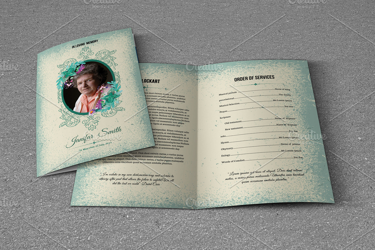 Funeral Program Template-T548, a Brochure Template by Template Shop (Photo 1 of 4)