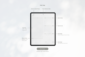 Digital Planner 2024 White