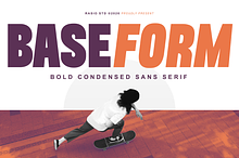 Baseform Bold Condensed Sans Font