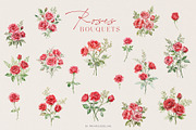 Watercolor Valentine's Day Clipart, a Decorative Illustration by Primrose Blume (Thumbnail 3 of 7)