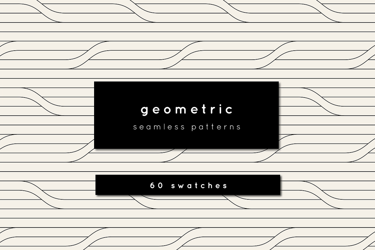 60 Geometric Seamless Patterns, a Pattern Graphic by Curly_Pat (Photo 1 of 16)