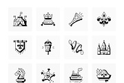 Mardi Grass Icon Set, an Outline Icon by Prosymbols (Thumbnail 5 of 6)