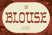 CS Blouse – Reverse Contrast Font, a Serif Font by Craft Supply Co. (Thumbnail 1 of 8)