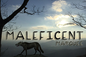Maleficent Marquee Menacing Typeface