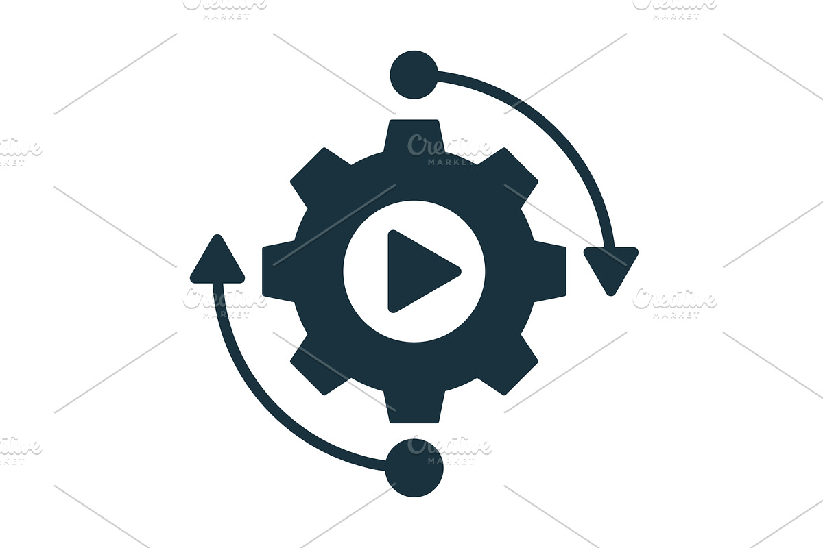 Automation process gear with play, a Technology Illustration by Aimagenarium@gmail.com