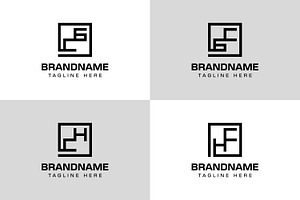 Letters CG GC CH HC Monogram Logo, a Branding & Logo Template by Pray Art Design Studio