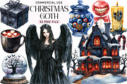 Goth Christmas Bundle, an Illustration by Daily.Designs (Thumbnail 1 of 4)