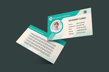 Student Card Template Vol 10, a Card Template by takuloerizal