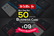 Business Cards Bundle 50, a Business Card Template by Genereux Art (Thumbnail 1 of 14)