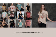 FEMALE T-SHIRT MOCKUP SET, a Shirt Mockup by TrendkeyMockups (Thumbnail 7 of 7)