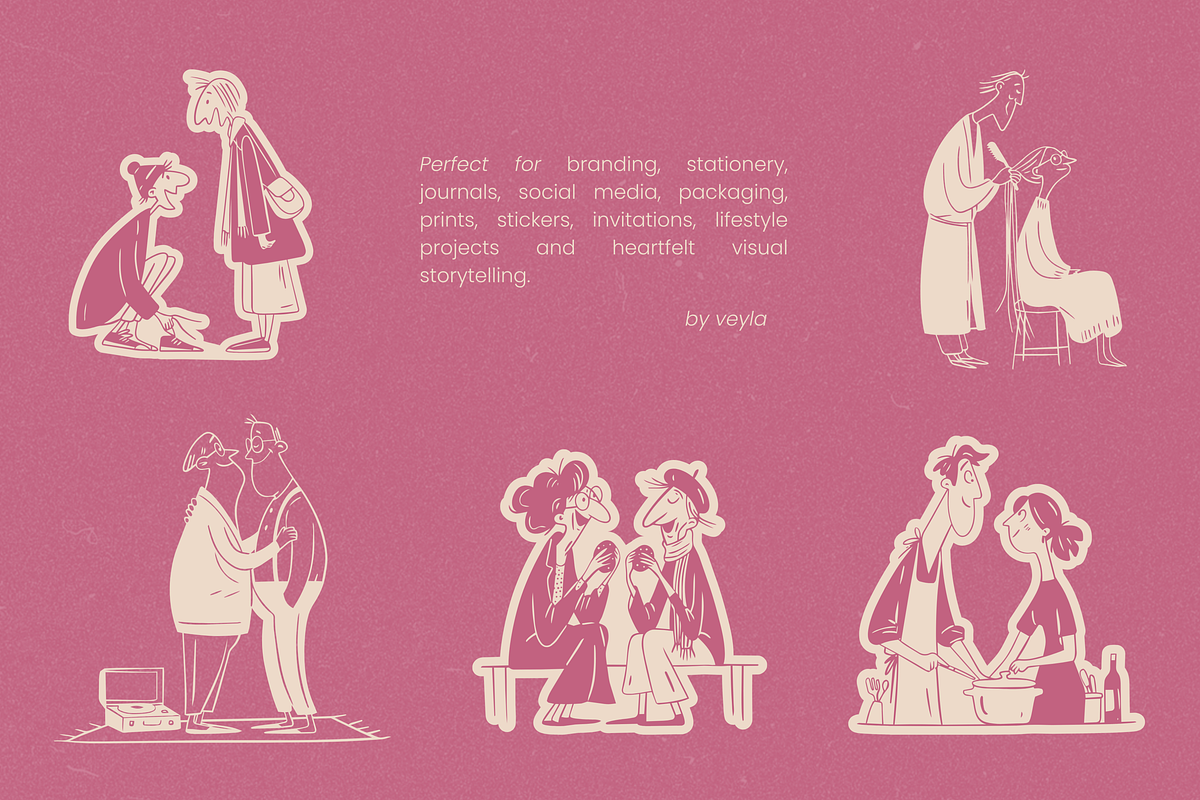 People Series BUNDLE: All 5 in 1, a Person Illustration by Veyla (Photo 47 of 52)