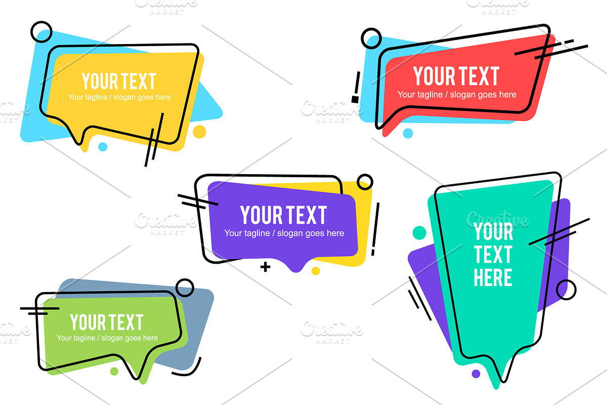 Creative Speech Bubble variation, a Templates & Theme by Toko Pak Sabar (Photo 1 of 6)