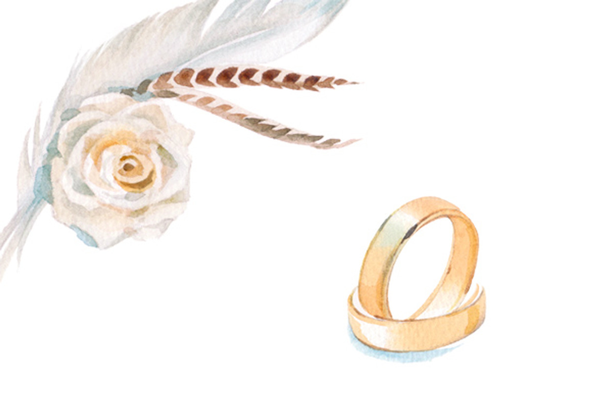 Wedding watercolor clipart set, an Illustration by masha gross (Photo 4 of 4)
