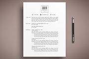Professional Word Resume CV Template, a Resume Template by The Creative Resume (Thumbnail 1 of 8)