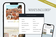 Showit Template for Travel Bloggers, a Websites & App Template by Lennox Creative Co. (Thumbnail 3 of 6)
